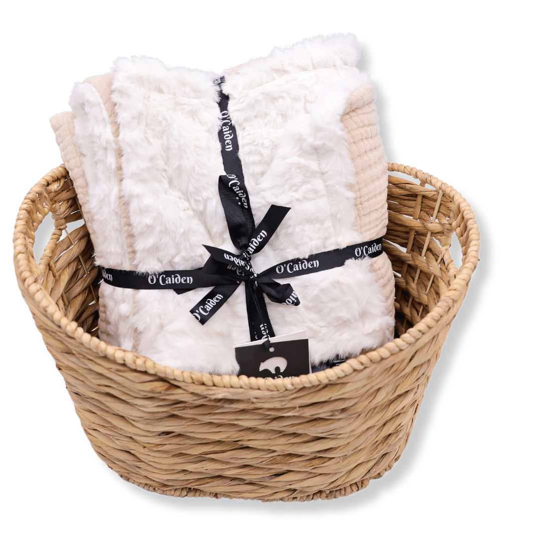 Muslin Minky™ Blanket - Cream | Luxurious & Soft Baby Blanket