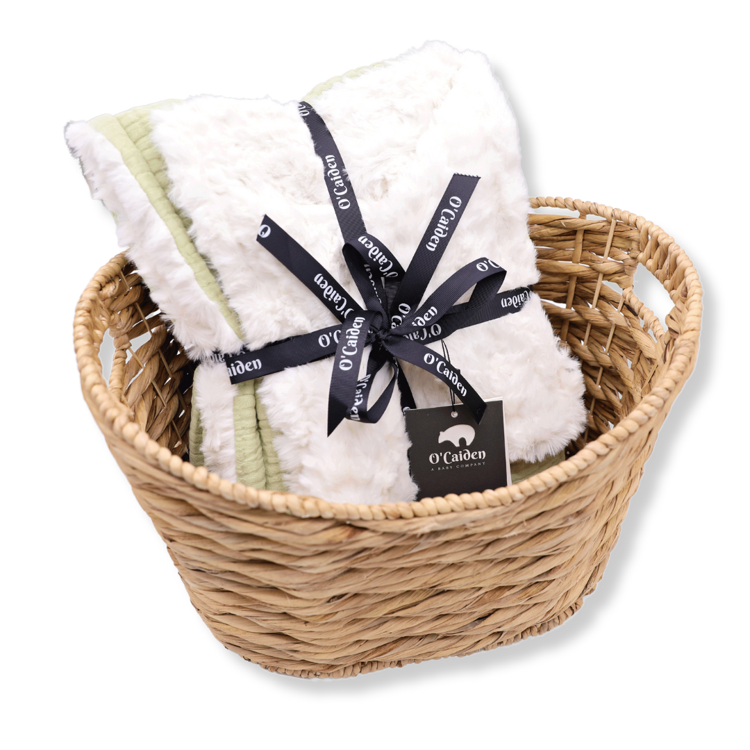 Muslin Minky™ Blanket - Sage | Soft & Stylish Baby Blanket