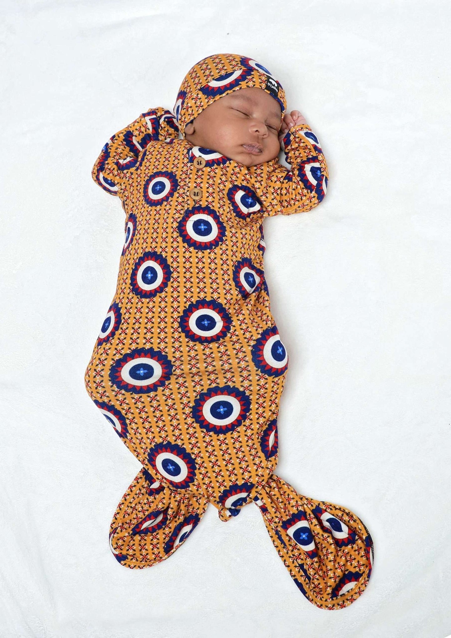 Iris Newborn Set | Swaddle, Gown, Hat, Mittens & More