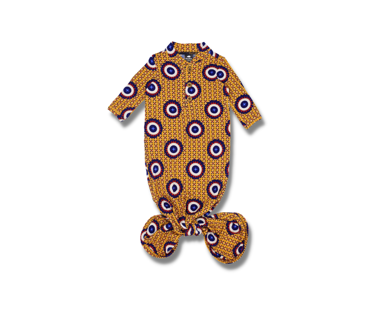 Iris Knot Gown | Adjustable 0-3 Month Baby Gown