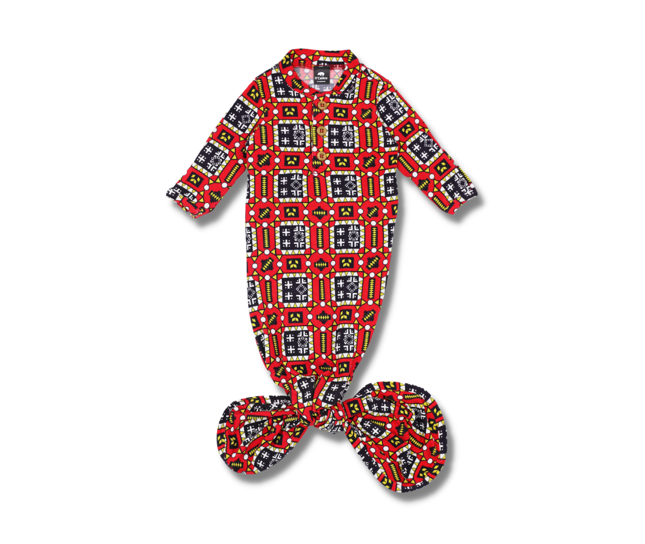 Keziyah Knot Gown | Adjustable 0-3 Month Baby Gown