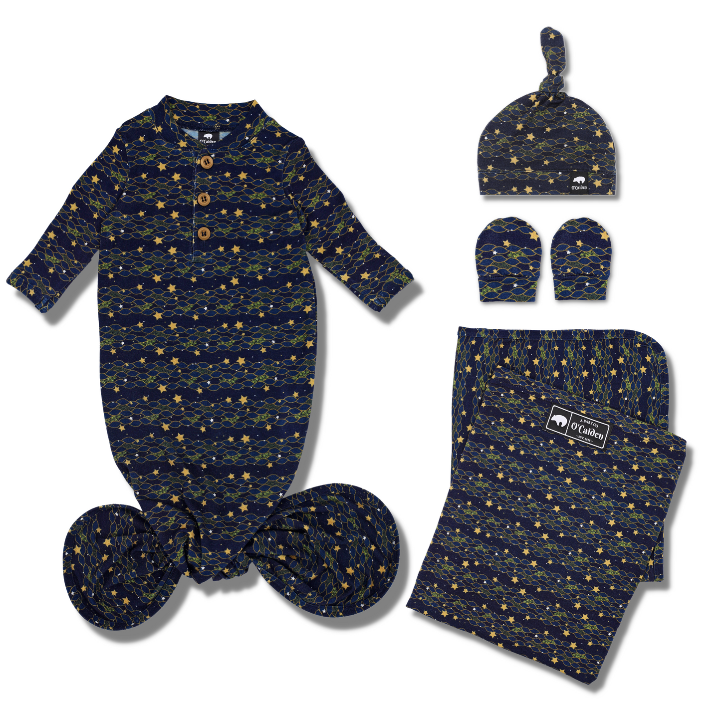 Orion Gift Set | Swaddle Blanket, Nursing Cover & Newborn Essentials