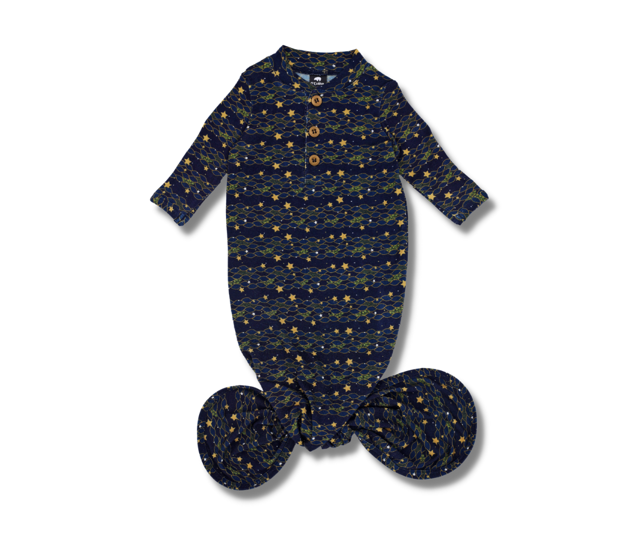 Orion Knot Gown | Soft & Adjustable Newborn Sleepwear