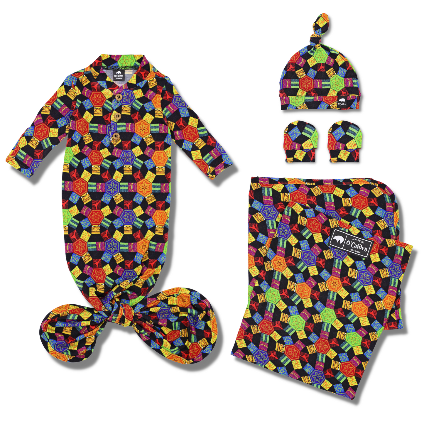 Solana Gift Set | Swaddle Blanket, Nursing Cover & Baby Essentials