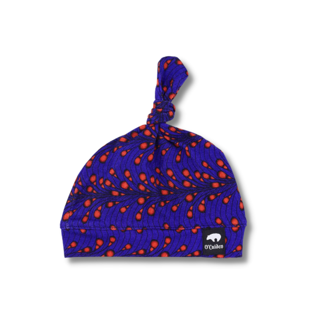 Zuri Hat | Adjustable Top Knot Hat for Newborns