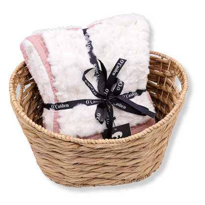 Muslin Minky™ Blanket - Rose | Soft & Elegant Baby Blanket