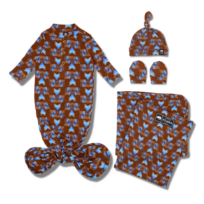 Harmony Newborn Set | Swaddle, Hat, Gown, Mittens & More