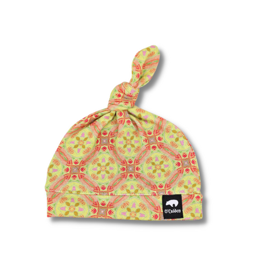 Savannah Hat | Adjustable Top Knot Hat for Newborns